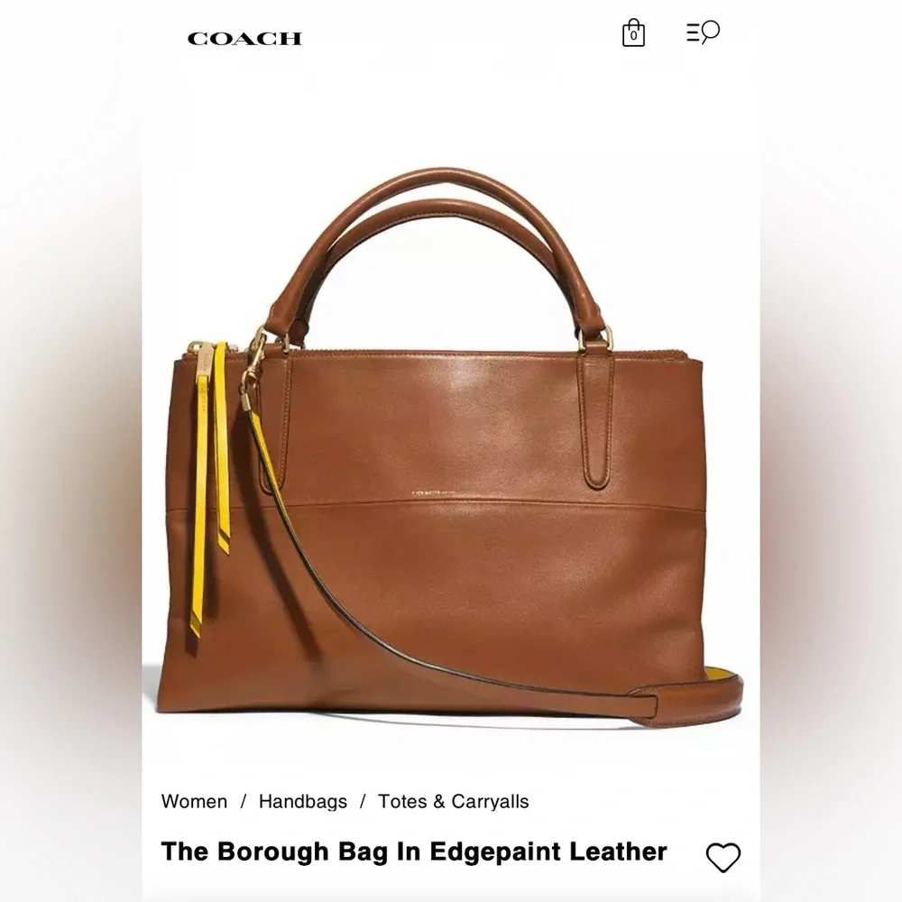 Coach The Borough Bag in Edgepaint Leather Style 30982 - Picture 1 of 15